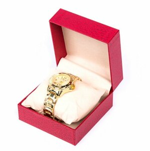 [vaps_4] wristwatch storage box { red } 1 pcs for present for gift box arm clock case storage case preservation box including postage 