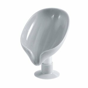 [VAPS_1] leaf type soap holder { gray } soap dish soap put soap inserting soap case lavatory kitchen kitchen stylish including postage 