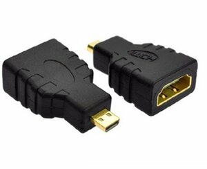 【vaps_4】HDMI(メス) to Micro HDMI(オス) 変換アダプタ HDMI タイプA (メス) - Micro HDMI タイプD (オス) 送込