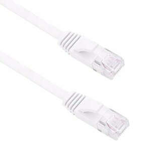 [VAPS_1]Cat6 LAN кабель { белый } {0.5m} категория 6e Flat тонкий LAN кабель включая доставку 