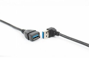 【vaps_7】USB3.0 方向変換ケーブル 《上向き》 20cm 角度変更 延長ケーブル 送込