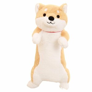 【vaps_3】わん太 添い寝ぬいぐるみ 犬 イヌいぬ 茶芝 全長80cm 玩具 TOY インテリア ギフト プレゼント 送込