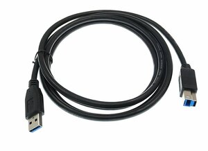【VAPS_1】USB3.0ケーブル 《1.8m》 タイプAオス-タイプBオス 送込