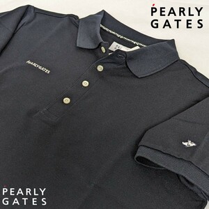 ★新品正規品 PEARLYGATES/パーリーゲイツESSETIALドライマスター カノコ半袖ポロシャツ size5(L)　日本製