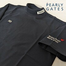 ★新品正規品 PEARLYGATES/パーリーゲイツ メンズベアカノコ 半袖ハイネックカットソー size5(L)　日本製_画像1