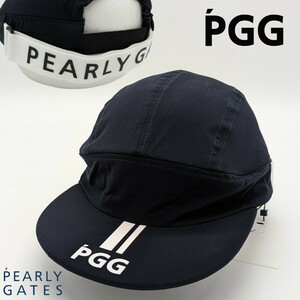 ★新品正規品 PEARLYGATES/PGG 2WAYキャップUNISEX　ファスナーでキャップとして バイザーとして夏にピッタリな素材使用！！