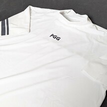 ★新品正規品 PEARLYGATES/PGG MFY 超軽量天竺 半袖 モックネック カットソー size5(L) 優れた吸水速乾性、ストレッチ性、軽量性_画像2