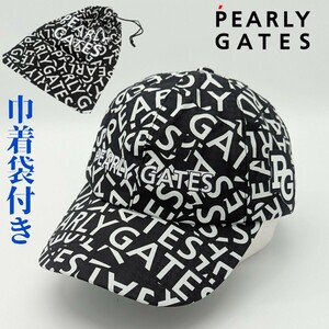 * new goods regular goods most new work model PEARLYGATES/pa- Lee ge rain cap ( Logo / thousand bird pattern )(UNISEX) eminent water-repellent . pouch storage bag attaching 
