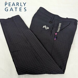 * new goods regular goods PEARLYGATES/ Pearly Gates men's C/Pe art pike stretch pants 5(L) eminent stretch ., ventilation, suction speed ..
