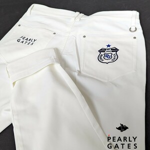 * новый товар стандартный товар весна лето PEARLYGATES/ Pearly Gates do Be стрейч брюки 5(L) белый. .. предотвращение, загрязнения предотвращение, ультрафиолетовые лучи предотвращение, контакт охлаждающий 