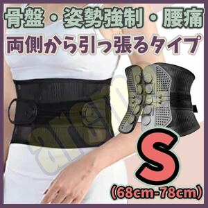 【Sサイズ】腰痛ベルト ガードナーベルト類似品 【両サイドから引っ張るタイプ】