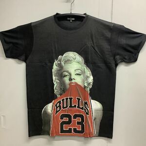 DBR7E. デザインTシャツ XXXLサイズ　Marilyn Monroe BULLS 23 赤　マリリンモンロー