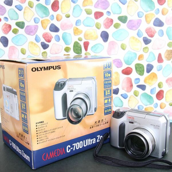 ◇OLYMPUS CAMEDIA C-700 ◇レトロデジカメ♪ ◇元箱付き