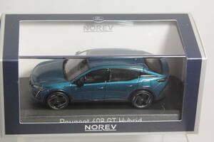 NOREV 1/43 Peugeot 408 GT hybrid 2023 Obsession Blue