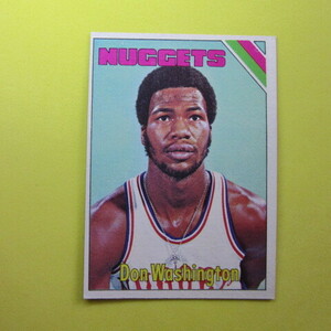 NBA 1975-76 Topps #267 Don Washington