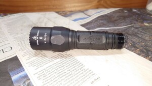 【未使用】SUREFIRE G2X Tactical BK 600ルーメン G2X-C-BK テールスイッチ欠品　シュアファイア