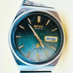 ヴィンテージ SEIKO Type II セイコー タイプ2 クォーツ 4623-8030 レア ダイヤル ミント 腕時計 男性用　時計アナログクォーツ　ジャンク