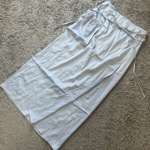  Moussy *WAIST TIE SATIN skirt light blue 1* new goods 48