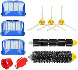 掃除機部品 iRobotroomba掃除機 10点セット 600シリーズ機種対応 ルンバ消耗品 2023年サイズ改良型 ルンバ部品