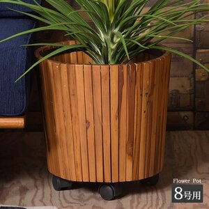  planter plant pot pot wooden stylish cheeks material natural tree with casters . Asian garden resort 8 number for circle round abroad interior 
