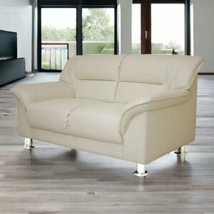  sofa sofa 2 seater . low sofa - compact synthetic leather imitation leather ivory modern love sofa fake leather opening installation attaching 