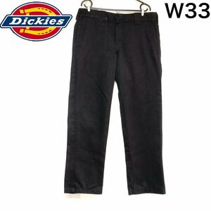 輸入古着 Dickies 873 ディッキーズ ワークパンツ スリムストレート ブラック W33