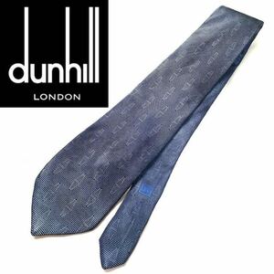 dunhill ダンヒル ネクタイ ダイヤ柄 総柄 シルク100% イタリア製