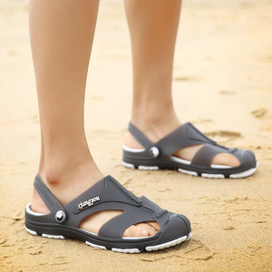  пляжные шлепанцы мужской сандалии мужчина обувь Cross сандалии передвижной тип ремешок 2WAY summer сандалии море casual серый 25cm