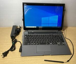 富士通　ARROWS Tab　Q737/R　Core i5 7300U/4GB/SSD128GB/Win10Pro　キーボードドッグ(FMV-NKB20)付