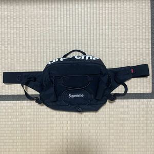 激レア 美品 Supreme 17SS Waist Bag シュプリーム ウエスト バッグ ショルダー ボディ カバン 鞄 Black ブラック 黒