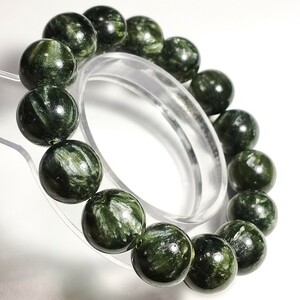 セラフィナイト Seraphinite ブレスレット クリノクロア 14.5mm 17cm