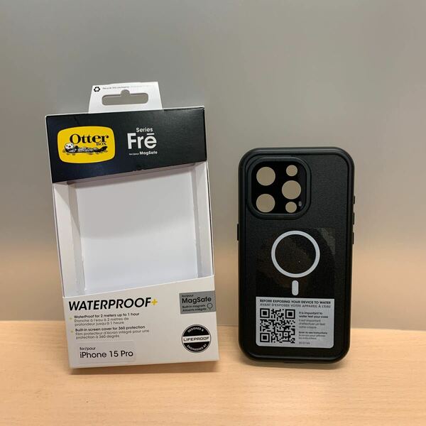 y050811m OtterBox iPhone 15 Pro LifeProof FRE 防水 防塵 防雪 耐衝撃 ケース MagSafe対応 Black