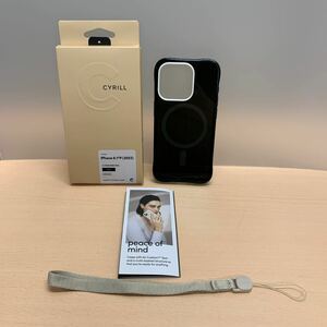 y050929m 【CYRILL】 by Spigen iPhone 15 Pro 用 ケース MagSafe半透明 ストラップホール付き 高弾性 耐久性 耐衝撃 カメラ保護 