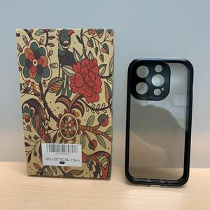 y053121m iPhone 15 Pro ケース 覗き見防止 ロック付き 両面ガラス 全面保護 アルミ バンパー マグネット式 