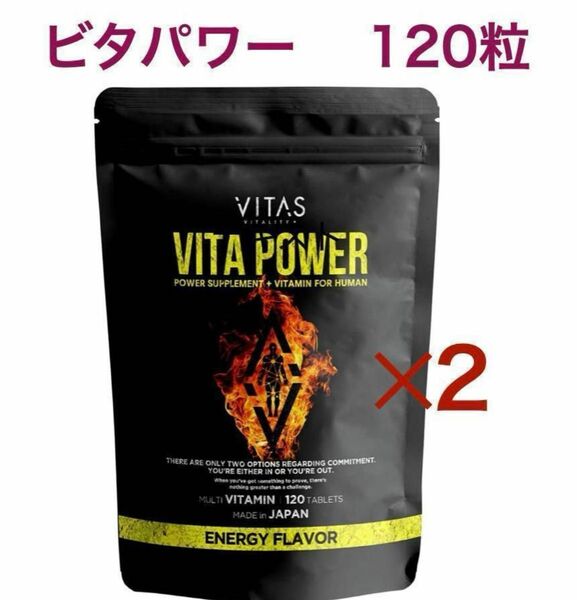 VITAS（バイタス）ビタパワー マカ 亜鉛 マルチビタミン 120粒×2袋