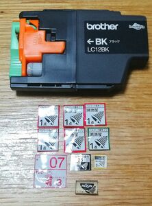 brother ブラザー インクカートリッジ ブラック LC12BK 使用済 ベルマーク 13.7点