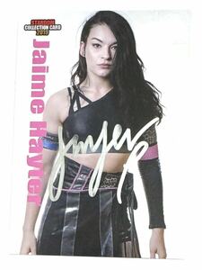 STARDOM ☆ Jaime Hayter Autographed Card / WWE AEW