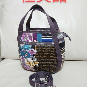 極美品【LeSportsac レスポートサック】スモールジェニー 2way ショルダーバッグ ハンドバッグ ヘリテージ スカーフ柄 花柄 パッチワーク