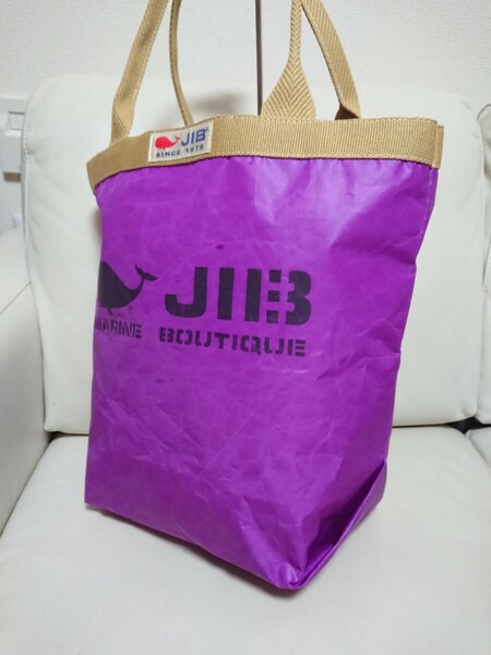 【JIB ジブ】MARINE BOUTIQUE トートバッグ 大容量 パープル ヨット