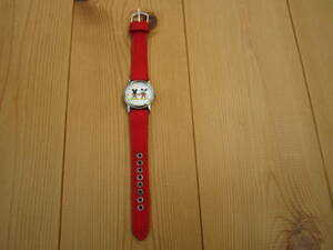 （貴重、旧デザイン、シンプル綺麗）ミッキーマウス　SEIKOアルバ　アナログ腕時計　レディース　 V501-6N10 