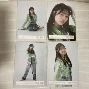 【 櫻坂46 向井純葉 承認欲求 ジャケット写真衣装 生写真 コンプ 4枚セット 】欅坂46 ヨリ チュウ ヒキ 座り