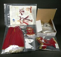 DD セイバー エクストラ デフォルト服のみ ボークス ドール服 60cm Volks　SABER Fate/EXTRA Ver. Attached costume only 赤セイバー USED_画像3