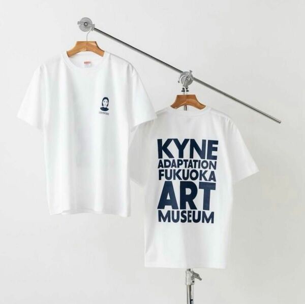 ADAPTATION - KYNE Tシャツ　アダプション　キネ　福岡市美術館　ON AIR 白 サイズXL