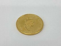 K24IG　カナダ　メイプルリーフ金貨　1/10oz　1990　総重量3.1g【CEAH6037】_画像2