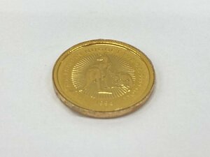 K24IG Australia kangaroo gold coin 1/20oz 1996 frame attaching gross weight 1.8g[CEAH6017]