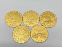 K24　純金メダル　五大卸慶事　1000刻印　5枚まとめ　総重量39.2g【CEAH6078】_画像1