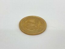 K22　南アフリカ共和国　クルーガーランド金貨　1/10oz　1984　総重量3.4g【CEAH6011】_画像1