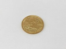 K22　アメリカ　イーグル金貨　1/10oz　5ドル　1997　総重量3.4g【CEAH6082】_画像2