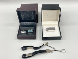 dunhill ダンヒル カフス ペアストラップ ネクタイピン 3点おまとめ silver925 23.7g【CEAN6004】