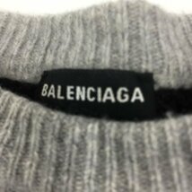 BALENCIAGA バレンシアガ ニット グレーカラー サイズXS【CDAV5007】_画像4